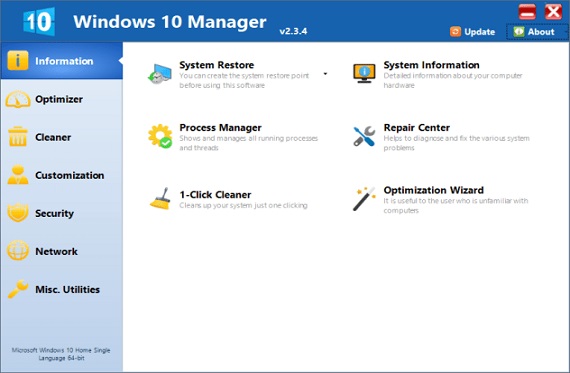 Windows 10 Manager